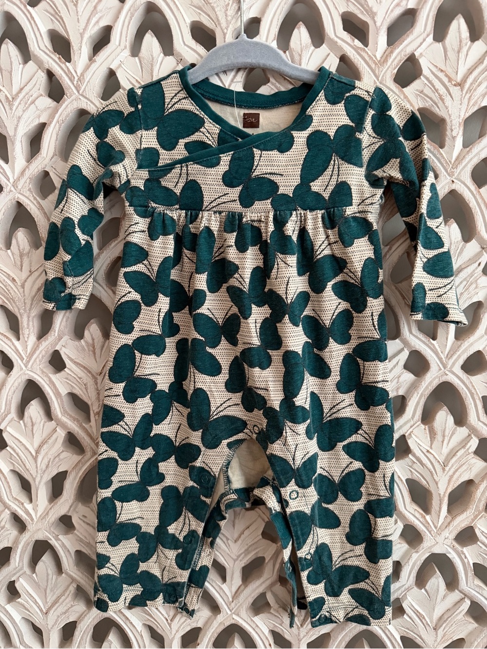 Tea Collection Butterfly Romper 3–6M